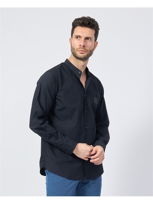 Camicia uomo AX in popeline di cotone ARMANI EXCHANGE | XM000375-AF12994UB101